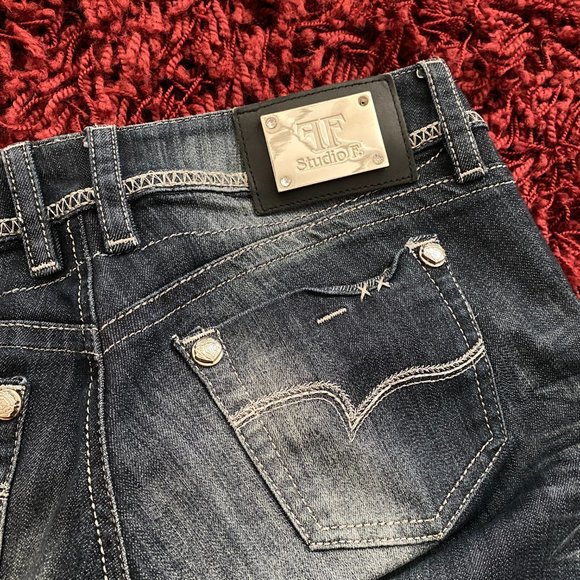 Colombian STUDIO F Premium Skinny Jeans Women 30" x 31" - Picture 5 of 6